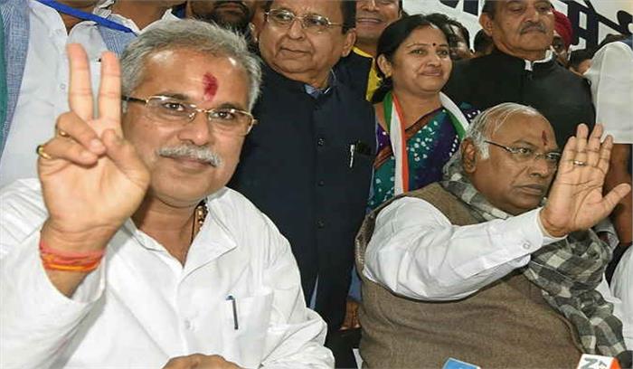 छत्तीसगढ़ में मंत्रियों के बीच विभागों का वितरण