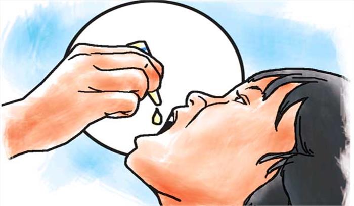 पोलियों दवा अबूझमाडिया के बच्चों को पिलाई गई