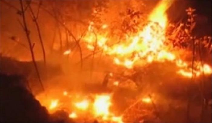 चिली : जंगल में आग से 100 से अधिक घर खाक