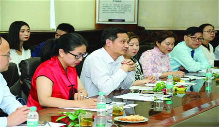 चीन के विवि का प्रतिनिधि मंडल पहुंचा एनआईटी कॉलेज