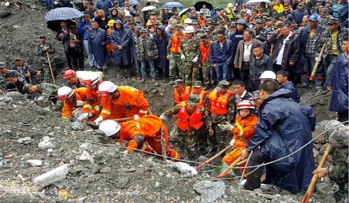 चीन: भूस्खलन में 9 दबे