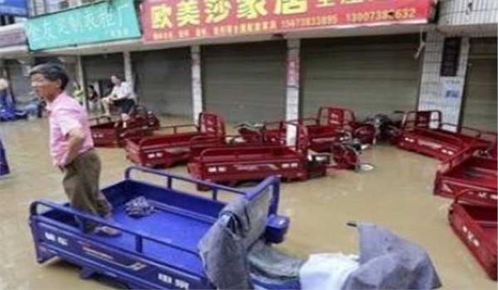 चीन : बाढ़, भूस्खलन के कारण 86 लोगों की मौत