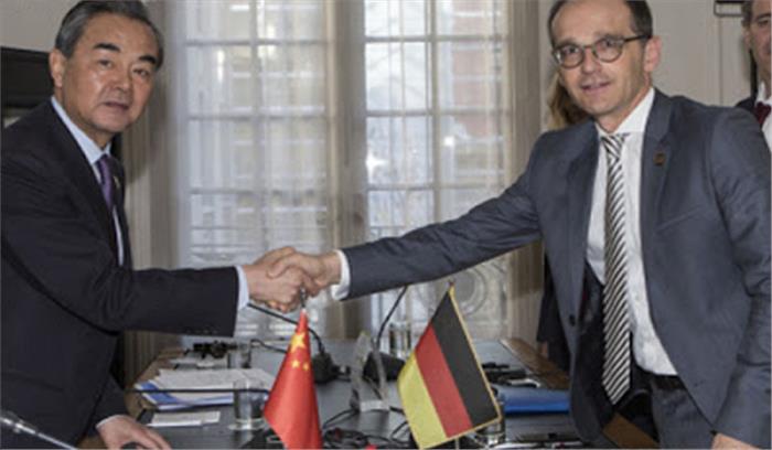 चीनी और जर्मन विदेश मंत्रियों के बीच बातचीत