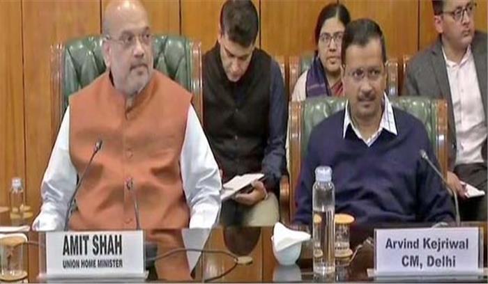 दिल्ली में दंगाइयों से निपटने के लिए शाह का पर्याप्त सुरक्षा बल मुहैया कराने का भरोसा: केजरीवाल