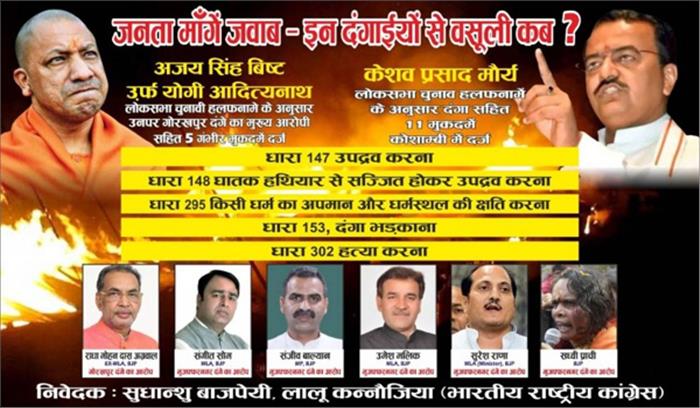 पोस्टर वार में अब कांग्रेस भी कूदी