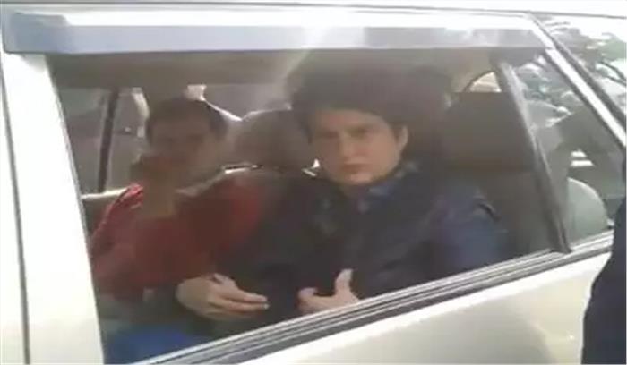 यूपी पुलिस ने प्रियंका गांधी और राहुल गांधी को मेरठ के बाहर ही रोका