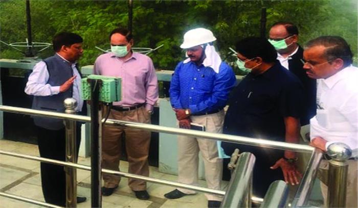 सीईओ ने एसटीपी प्लांट व गंगा जल परिसर का किया निरीक्षण, दिए निर्देश