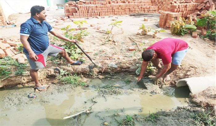 लहरौद में नहर नाली की सफाई लहरौद में नहर नाली की सफाई