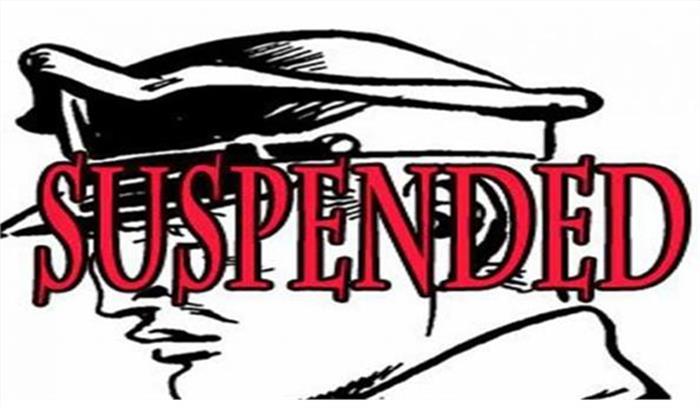 सहकर्मी की मौत पर 7 पुलिसकर्मी निलंबित