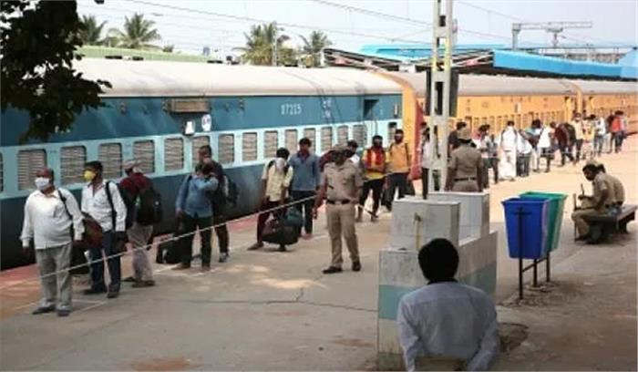 कोयंबटूर से उप्र के अकबरपुर के लिए रवाना हुई श्रमिक ट्रेन