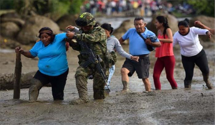 कोलंबिया: भू-स्खलन में 4 की मौत, 18 लापता