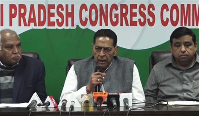 कांग्रेस की बढ़ी लोकप्रियता देखकर भाजपा, आप हताश : चोपड़ा