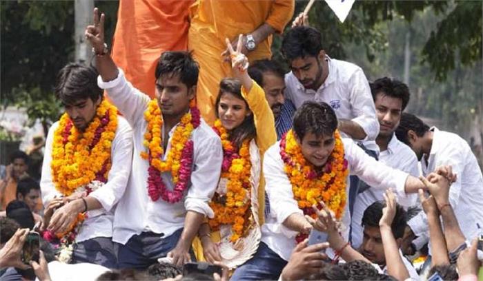 एनएसयूआई ने की संयुक्त सचिव पद के वोटों की पुनर्गणना की मांग