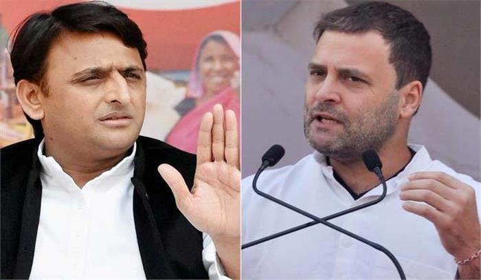 यूपी में सपा-कांग्रेस का चुनावी गठबंधन, 298 पर सपा और 105 सीटों पर लड़ेगी कांग्रेस