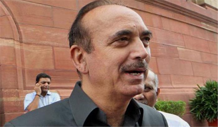 मोदी सरकार को दलितों और गरीबों के हित में कोई रुचि नहीं: गुलामनबी