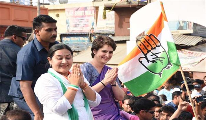 गाजियाबाद में प्रियंका के रोड शो में उमड़ा जनसैलाब