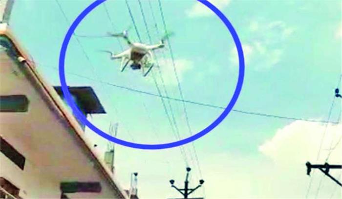 कंटेनमेंट जोन में ड्रोन से निगरानी रख रही है दिल्ली पुलिस