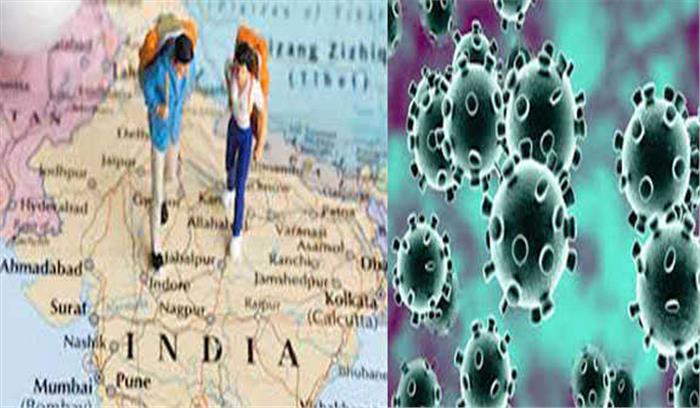 महाराष्ट्र, तमिलनाडु, दिल्ली, गुजरात में देश की लगभग 66 फीसदी आबादी कोरोना संक्रमित