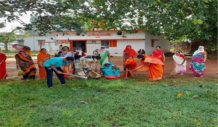 कोरोनाकाल में नवरात्रि पर दिया स्वच्छता का संदेश, विधायक शामिल होकर बढाया हौसला
