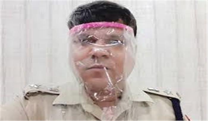 बलरामपुर पुलिस ने बनाई जुगाड़ु फेस शील्ड