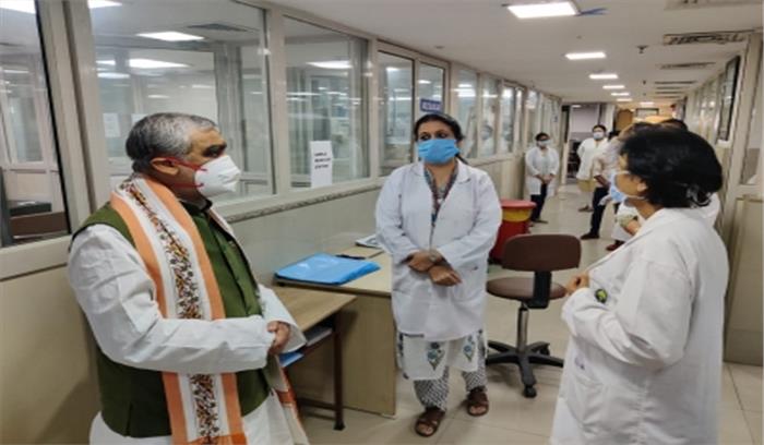 देश में ऑक्सीजन की उपलब्धता 8 से 10 गुना बढ़ाई गई है : अश्विनी चौबे