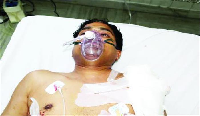 बदमाशों ने ठेकेदार को मारी गोली, गंभीर