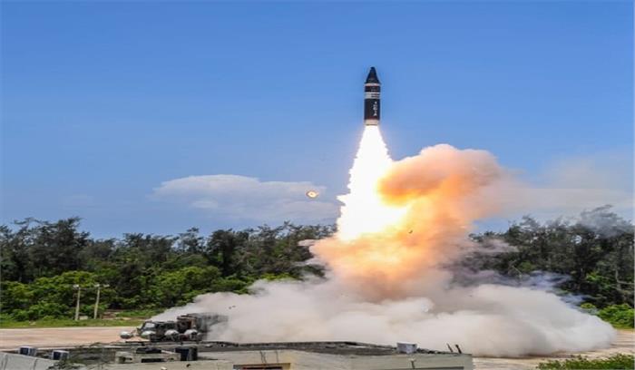 डीआरडीओ ने परमाणु क्षमता से लैस अग्नि पी मिसाइल का सफल परीक्षण किया