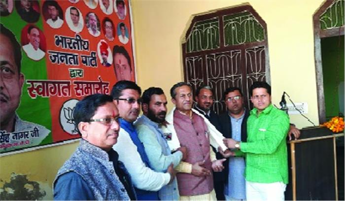 प्रदेश उपाध्यक्ष बनाने पर नवाब सिंह नागर का दादरी में हुआ स्वागत