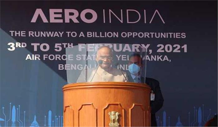 रक्षा क्षेत्र में आत्मनिर्भरता हासिल कर रहा है भारत : कोविंद