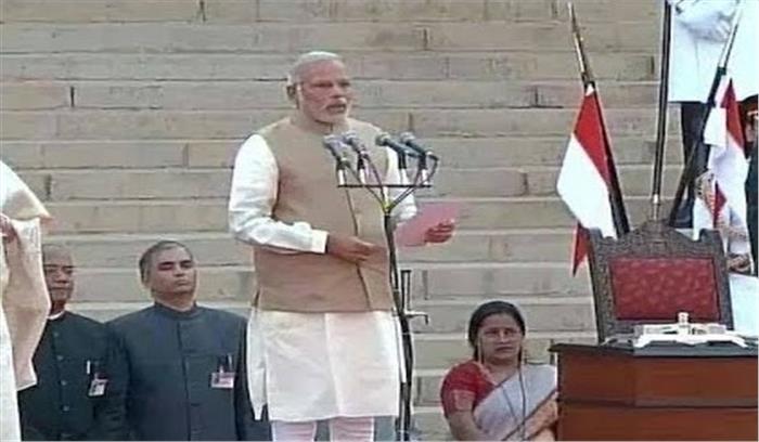 नरेंद्र मोदी के शपथ ग्रहण समारोह की तैयारी जोरों पर