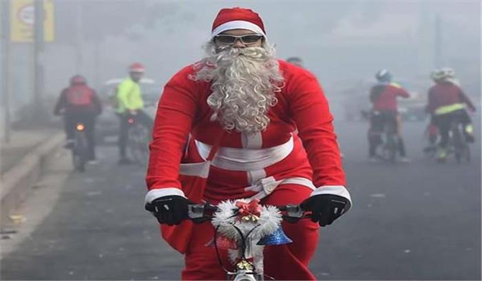 दिल्ली में क्रिसमस के दिन चली प्रदूषित ठंडी हवा