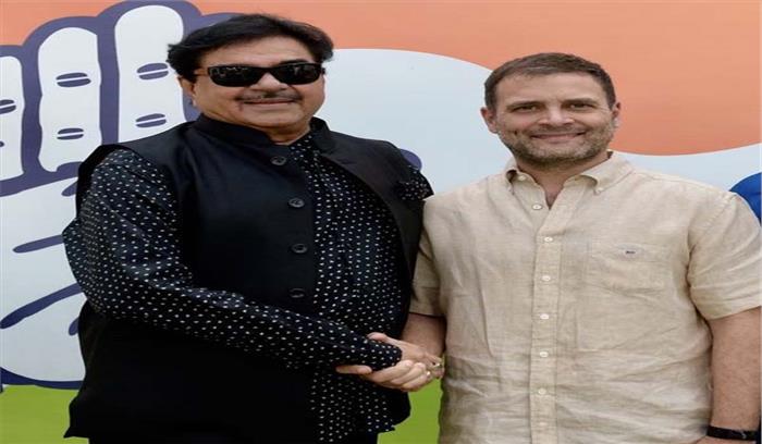 राहुल से मिले शत्रुघ्न सिन्हा, 6 अप्रैल को कांग्रेस में होंगे शामिल