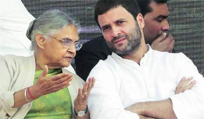 शीला दीक्षित ने राहुल गांधी से इस्तीफा वापस लेने का किया आग्रह