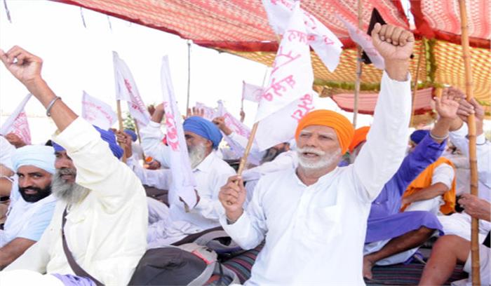 दिल्ली कांग्रेस ने कृषि कानूनों के खिलाफ किसान अधिकार यात्रा निकाली