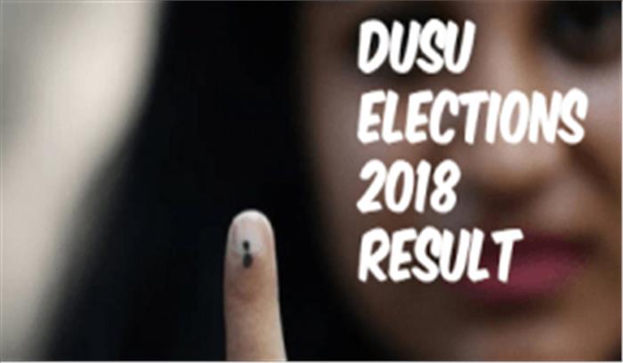 डूसू चुनाव: प्रेसिडेंट पद पर एनएसयूआई और तीन पदों पर एबीवीपी आगे 