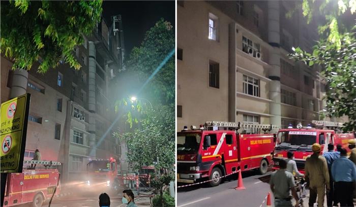 दिल्ली एम्स के स्टोर रूम में सुबह 5 बजे लगी आग, फिलहाल स्थिति नियंत्रण में