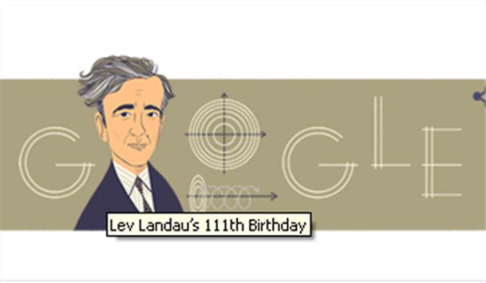 लेव दाविदोविच लैंडो की जयंती पर गूगल ने समर्पित किया डूडल