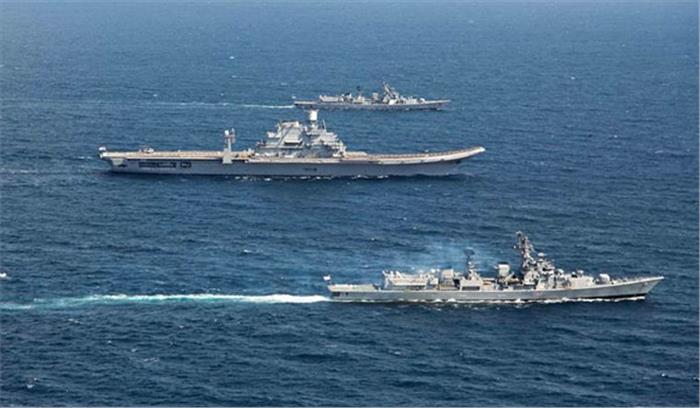 संयुक्त अभ्यास शुरू भारत-सिंगापुर नौसेनाओं में