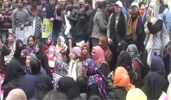 दिल्ली के जामिया में फिर विरोध प्रदर्शन शुरू