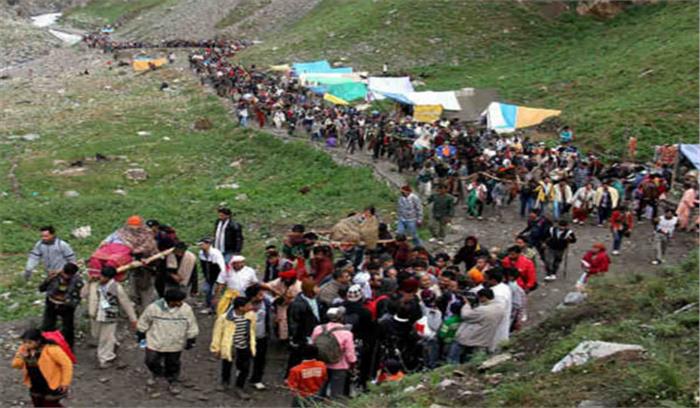 यात्रियों का नया जत्था अमरनाथ रवाना