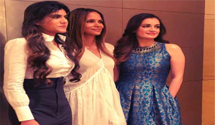 दीया मिर्जा और अनन्या बिड़ला ने की हॉलीवुड स्टार हेले बेरी से मुलाकात