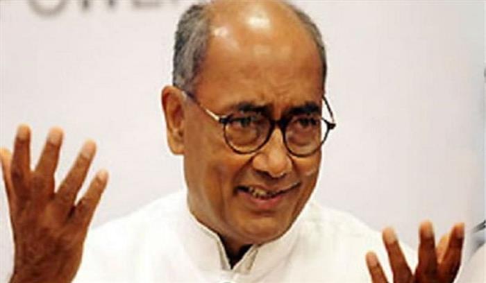 दिग्विजय ने की एयर स्टाइक के सबूत जारी करने की मांग