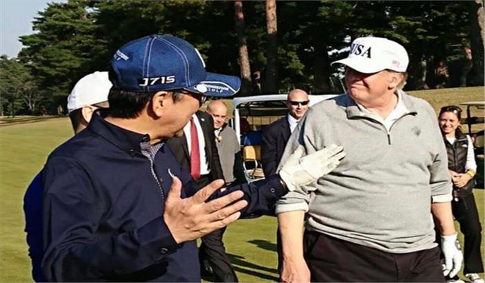 ट्रंप का जापान दौरा, उत्तर कोरिया पर की चर्चा