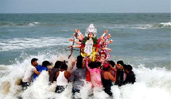  दुर्गा प्रतिमाओं का विसर्जन 1 अक्टूबर तक हो पूरा