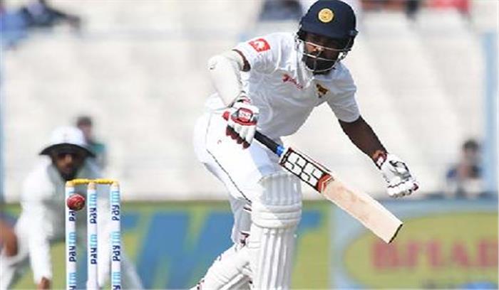 कोलकाता टेस्ट: श्रीलंका की लड़खड़ाती पारी को थिरिमाने और मैथ्यूज ने संभाला