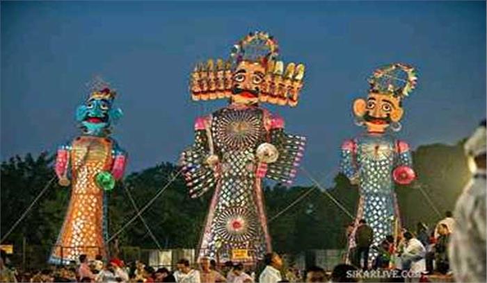 अहंकार के प्रतीक रावण का अंत आज, खड़े किए गए ऊंचे-ऊंचे पुतले