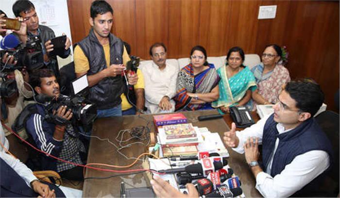 निकाय चुनावों में मिली सफलता के पीछे कार्यकर्ताओं की मेहनत है : सचिन