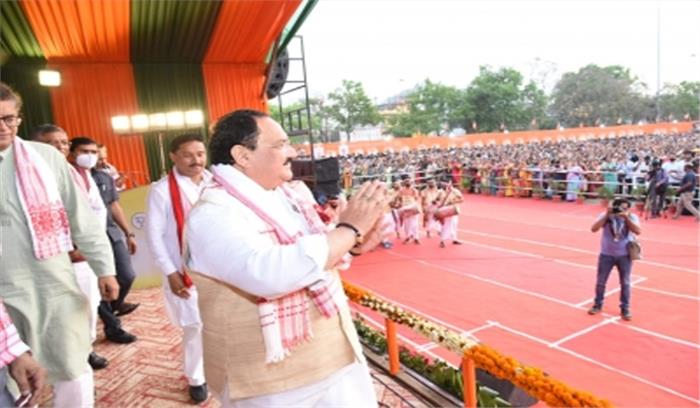 चुनाव जीतने के लिए कांग्रेस सांप्रदायिक दलों से हाथ मिलाती है : नड्डा चुनाव जीतने के लिए कांग्रेस सांप्रदायिक दलों से हाथ मिलाती है : नड्डा