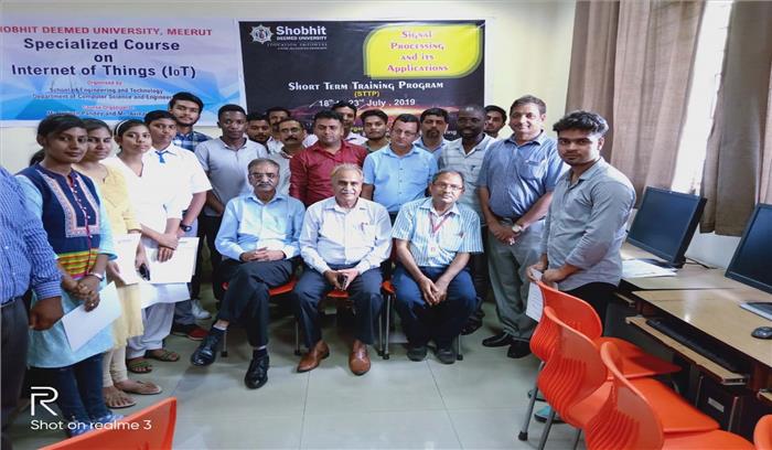 शोभित विवि में सिग्नल प्रोसेसिंग प्रशिक्षण संपन्न
