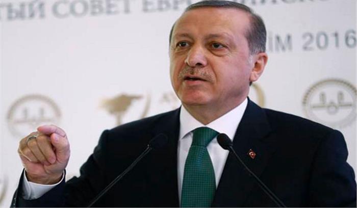 तुर्की के नए राष्ट्रपति एर्दोगान पहुंचे भारत